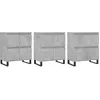 Image de Buffets 3 Pcs Gris Béton Bois D'ingénierie Vidaxl