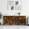 Image de Buffets 3 Pcs Chêne Fumé Bois D'ingénierie Vidaxl