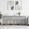 Image de Buffets 3 Pcs Sonoma Gris Bois D'ingénierie Vidaxl