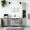 Image de Ensemble De Meubles De Salle De Bain 3 Pcs Sonoma Gris Vidaxl