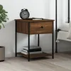 Image de Table De Chevet Chêne Marron 44x45x58 Cm Bois D'ingénierie Vidaxl