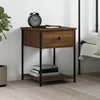 Image de vidaXL Table de chevet chêne marron 44x45x58 cm bois dingénierie 825851