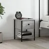 Image de vidaXL Table de chevet sonoma gris 34x355x45 cm bois dingénierie 825859