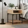 Image de vidaXL Table de chevet chêne sonoma 40x41x50 cm bois dingénierie 825875