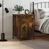 Image de Table De Chevet Chêne Fumé 40x42x60 Cm Bois D'ingénierie Vidaxl