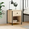 Image de Table De Chevet Chêne Sonoma 40x42x50 Cm Bois D'ingénierie Vidaxl