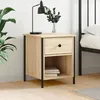 Image de vidaXL Table de chevet chêne sonoma 40x42x50 cm bois dingénierie 825935