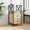 Image de vidaXL Table de chevet chêne sonoma 34x355x70 cm bois dingénierie 825945