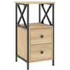 Image de Vidaxl table de chevet chêne sonoma 34x35,5x70 cm bois d'ingénierie