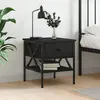 Image de Table De Chevet Noir 40x42x45 Cm Bois D’ingénierie Vidaxl