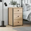 Image de Table De Chevet Chêne Sonoma 40x36x60 Cm Bois D'ingénierie Vidaxl