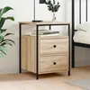 Image de vidaXL Table de chevet chêne sonoma 44x45x60 cm bois dingénierie 826005