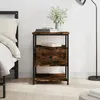 Image de Table De Chevet Chêne Fumé 40x42x56 Cm Bois D'ingénierie Vidaxl
