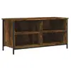Image de Vidaxl meuble tv chêne fumé 100x40x50 cm bois d'ingénierie