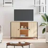 Image de Meuble Tv Chêne Sonoma 100x35x65 Cm Bois D'ingénierie Vidaxl