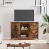Image de Meuble Tv Chêne Fumé 100x35x65 Cm Bois D'ingénierie Vidaxl