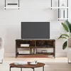 Image de vidaXL Meuble TV chêne fumé 100x35x45 cm bois dingénierie 832785