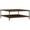Image de Table Basse Chêne Marron 100x100x40 Cm Bois D'ingénierie Vidaxl