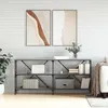 Image de Table Console Sonoma Gris 160x30x75 Cm Bois D'ingénierie Et Fer Vidaxl