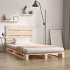 Image de Cadre De Lit 90x190 Cm Bois De Pin Massif Simple Vidaxl
