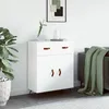 Image de Buffet Blanc 69,5x34x90 Cm Bois D'ingénierie Vidaxl