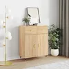 Image de Buffet Chêne Sonoma 69,5x34x90 Cm Bois D'ingénierie Vidaxl