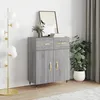 Image de Buffet Sonoma Gris 69,5x34x90 Cm Bois D'ingénierie Vidaxl
