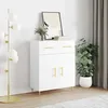 Image de Buffet Blanc 69,5x34x90 Cm Bois D'ingénierie Vidaxl