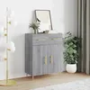 Image de Buffet Sonoma Gris 69,5x34x90 Cm Bois D'ingénierie Vidaxl