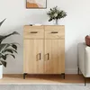 Image de Buffet Chêne Sonoma 69,5x34x90 Cm Bois D'ingénierie Vidaxl
