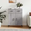Image de Buffet Sonoma Gris 69,5x34x90 Cm Bois D'ingénierie Vidaxl