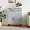 Image de Buffet Gris Béton 69,5x34x90 Cm Bois D'ingénierie Vidaxl