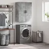 Image de Armoire Murale Gris Béton 69,5x34x90 Cm Vidaxl