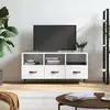 Image de Meuble Tv Blanc 102x36x50 Cm Bois D'ingénierie Vidaxl