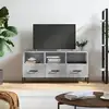 Image de Meuble Tv Gris B ©ton 102x36x50 Cm Bois D'ing ©nierie Vidaxl