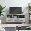 Image de Meuble Tv Gris Béton 102x36x50 Cm Bois D'ingénierie Vidaxl