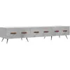 Image de Meuble Tv Gris Béton 150x36x30 Cm Bois D'ingénierie Vidaxl