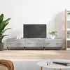 Image de Meuble Tv Gris Béton 150x36x30 Cm Bois D'ingénierie Vidaxl