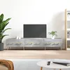 Image de Meuble Tv Gris Béton 150x36x30 Cm Bois D'ingénierie Vidaxl