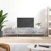 Image de vidaXL Meuble TV gris béton 150x36x30 cm bois dingénierie 829144