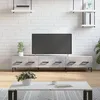 Image de Meuble Tv Gris Béton 150x36x30 Cm Bois D'ingénierie Vidaxl