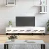 Image de Meuble Tv Blanc 150x36x30 Cm Bois D'ingénierie Vidaxl