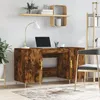 Image de Bureau Chêne Fumé 140x50x75 Cm Bois D'ingénierie Vidaxl