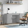Image de Bureau Gris Béton 140x50x75 Cm Bois D'ingénierie Vidaxl