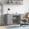 Image de Bureau Sonoma Gris 140x50x75 Cm Bois D'ingénierie Vidaxl