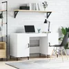 Image de Bureau Blanc 140x50x75 Cm Bois D'ingénierie Vidaxl