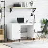 Image de Bureau Blanc Brillant 140x50x75 Cm Bois D'ingénierie Vidaxl