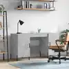 Image de Bureau Gris Béton 140x50x75 Cm Bois D'ingénierie Vidaxl