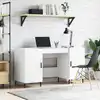 Image de Bureau Blanc 140x50x75 Cm Bois D'ingénierie Vidaxl