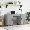 Image de Bureau Sonoma Gris 140x50x75 Cm Bois D'ingénierie Vidaxl